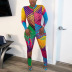 women s printed skinny jumpsuit nihaostyles clothing wholesale NSLJ76159