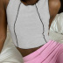 Women s Crew Neck Contrasting T-shirt nihaostyles clothing wholesale NSLJ76166
