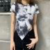 women s thread round neck slim hollow T-shirt nihaostyles clothing wholesale NSSS76248