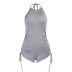 Show buttocks drawstring sling sports jumpsuit wholesale clothing vendor Nihaostyles NSXPF71591
