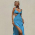 temperament solid color long dress wholesale clothing vendor Nihaostyles NSXPF71599
