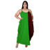 Ladies Color Combination Round Neck Sling Irregular Hem Dress nihaostyles clothing wholesale NSXPF71614