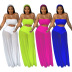 women s solid color mesh two-piece clothes sets nihaostyles clothing wholesale NSXPF71623