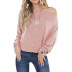 solid color one-shoulder button long-sleeved t-shirt Nihaostyles wholesale clothing vendor NSLZ76296