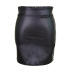Plus Size Imitation Leather Short Skirt NSLDY76311