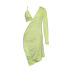 women s one-shoulder irregular dress suit nihaostyles clothing wholesale NSLAI76385