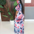 women s print V-neck dress nihaostyles clothing wholesale NSLAI76393