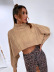 Pullover Cloak-Style Solid Color Sweater NSCX76460