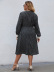 plus size long-sleeved lace assembled print dress Nihaostyles wholesale clothing vendor NSCX76462