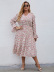 plus size collar printed flared sleeves dress Nihaostyles wholesale clothing vendor NSCX76465