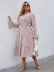 plus size collar printed flared sleeves dress Nihaostyles wholesale clothing vendor NSCX76465