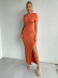 pure color simple split long dress Nihaostyles wholesale clothing vendor NSYI76472
