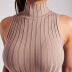 high collar tight-fitting thin elegant base long dress Nihaostyles wholesale clothing vendor NSMI76485