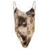 women s oil painting V-neck halter strap jumpsuit nihaostyles clothing wholesale NSRUI76542