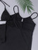 hollow halter neck halter three-piece swimsuit Nihaostyles wholesale clothing vendor NSDYS76569