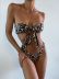 leopard print backless split swimsuit Nihaostyles wholesale clothing vendor NSDYS76571