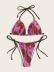 Bikini floral con tirantes halter NSDYS76577
