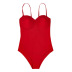 solid color sling one-piece swimsuit Nihaostyles wholesale clothing vendor NSDYS76589