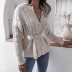 women s twist button waist knitted cardigan nihaostyles clothing wholesale NSBY76600