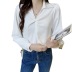 silk satin long-sleeved shirt Nihaostyles wholesale clothing vendor NSFYF76632