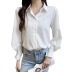 temperament lantern sleeve chiffon shirt Nihaostyles wholesale clothing vendor NSFYF76639