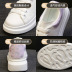 women s multi-color thick-soled white shoes nihaostyles clothing wholesale NSSC76737