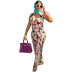 Women s Printed Wide Leg Jumpsuit nihaostyles clothing wholesale NSYNS76744