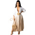women s Long Sleeve Gradient Color dress nihaostyles clothing wholesale NSXHX76780