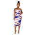women s tie-dye tube top dress nihaostyles clothing wholesale NSXHX76785