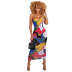 women s print strap dress nihaostyles clothing wholesale NSXHX76805