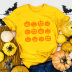 Halloween t-shirt with pumpkin print nihaostyles clothing wholesale NSYAY76942