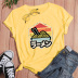 Cartoon ramen print short-sleeved T-shirt nihaostyles clothing wholesale NSYAY76937