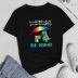 Cartoon cute little dinosaur print short-sleeved T-shirt nihaostyles clothing wholesale NSYAY76935