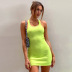 sleeveless hollow waist slim dress nihaostyles clothing wholesale NSXPF71679