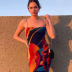 vestido sexy de malla impresa abstracta al por mayor vendedor de ropa de Nihaostyles NSXPF71680