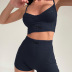 fashion casual solid color sling sports set wholesale Nihaostyles clothing vendor NSXPF71681