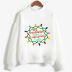 Christmas letters high neck long sleeve sweatshirt wholesale Nihaostyles clothing vendor NSXPF71694