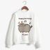 velvet long-sleeved high-neck printed lazy cat sweatshirt wholesale Nihaostyles clothing vendor NSXPF71697