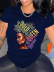 Printed Lips Round Neck T-Shirt wholesale Nihaostyles clothing vendor NSXPF71724
