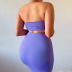 tube top slim slimming hip skirt set Nihaostyles wholesale clothing vendor NSXPF71838