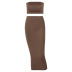 tube top slim slimming hip skirt set Nihaostyles wholesale clothing vendor NSXPF71838