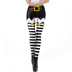 3D green and white stripe printing tight leggings wholesale clothing vendor Nihaostyles NSXPF71857