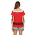 Christmas party printing loose V-neck T-shirt wholesale clothing vendor Nihaostyles NSXPF71861