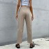 solid color nine-distribution lace-up trend straight-leg pants wholesale clothing vendor Nihaostyles NSYYF71871