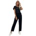 Slim Solid Color Straight Pants Two-Piece Set wholesale clothing vendor Nihaostyles NSYYF71883