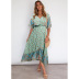 women s summer bohemian short-sleeved floral dress nihaostyles clothing wholesale NSSA71893