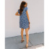 women s short-sleeved V-neck floral dress nihaostyles clothing wholesale NSSA71904