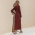 vestido de manga larga de color sólido para mujer nihaostyles ropa al por mayor NSSA71905