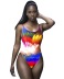Digital Printed Bikini Swimsuit NSAB72042