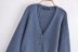 women‘s V-neck knitted cardigan sweater nihaostyles clothing wholesale NSAM72054